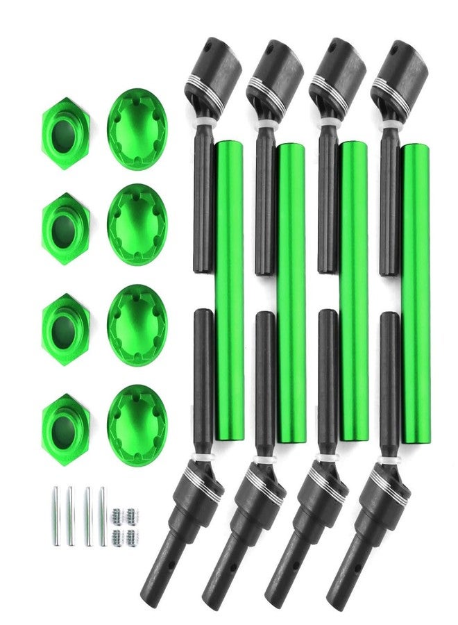 UURCSKY Extended CVD Drive Shaft Upgrades Parts for 1/10 WideMaxx MAXX 2.0 V2 89076-4 RC Car,Replace # 8996X 4pcs/Set (Green) - Image 1